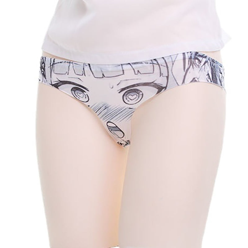 Black And White Anime Print Panty - Femboy Fashion