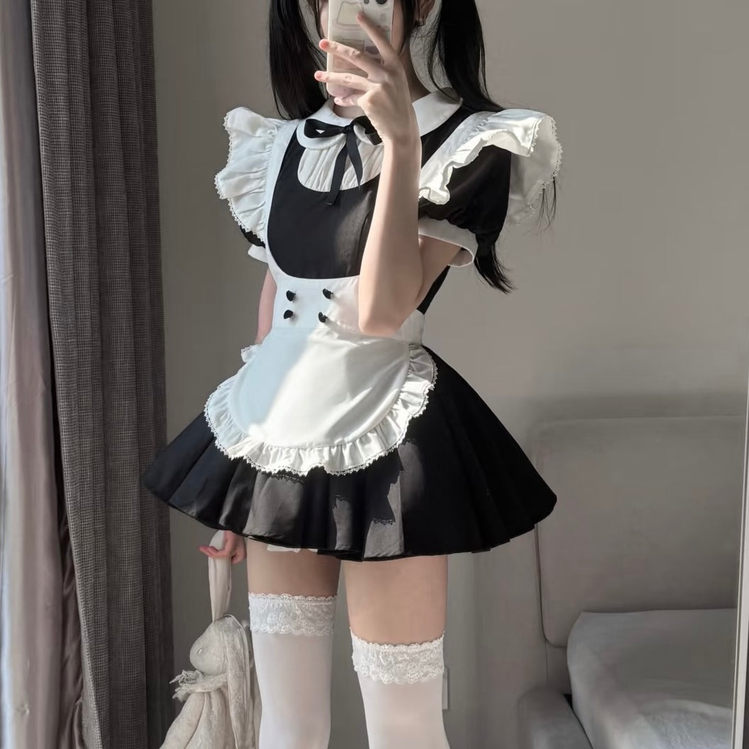 Black And White Maid Dress - Femboy Fashion