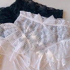 Black And White Plus Size Lolita Lace Panties
