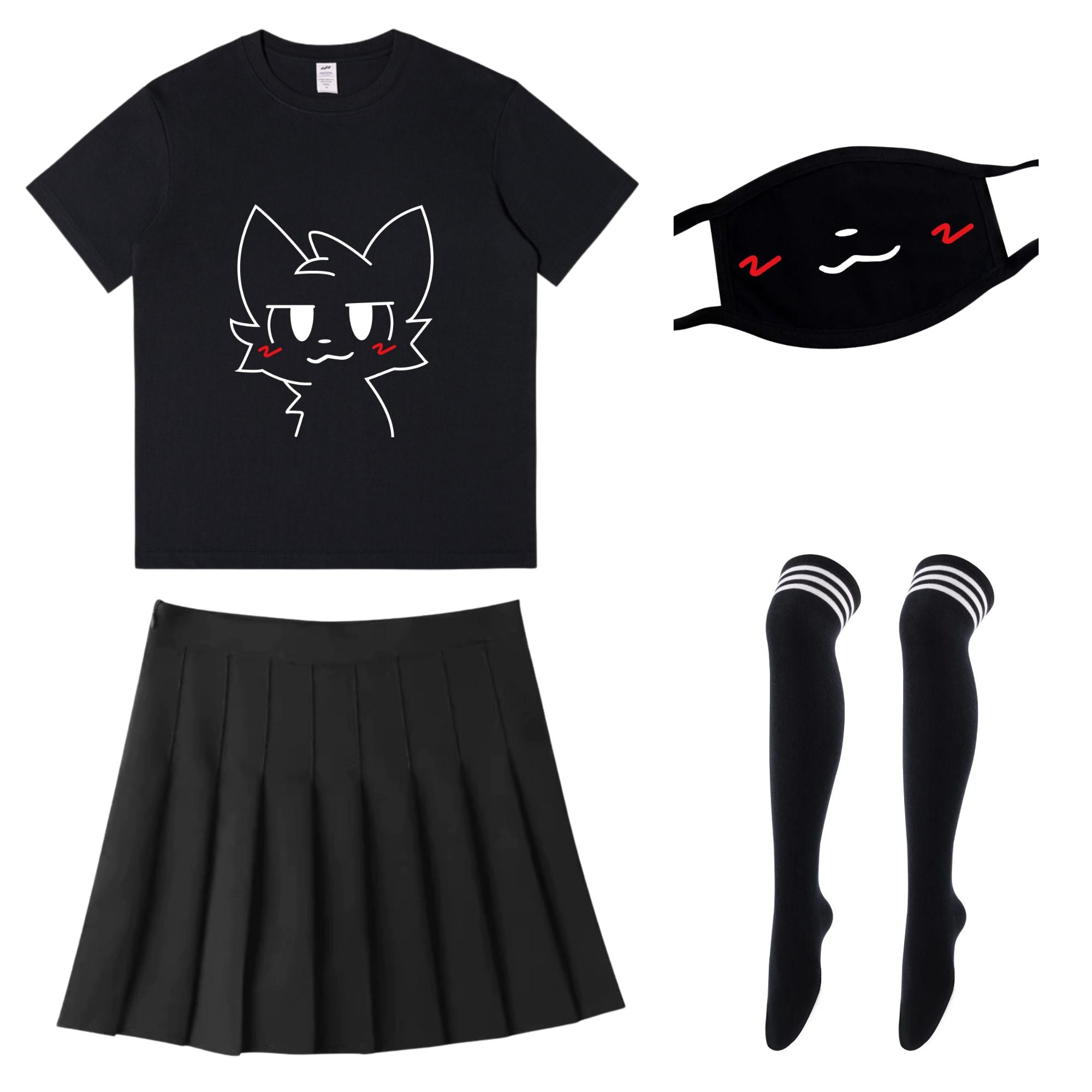 Femboy Fashion Black Boykisser Basic Kit