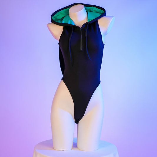 Black Bunny Bodysuit Lingerie - Femboy Fashion