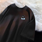 Black Cute Cat Printed T-Shirt - Femboy Fashion