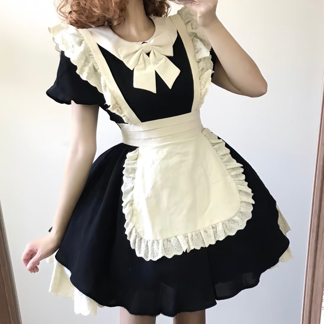Black Cute Maid Dress - Femboy Fashion