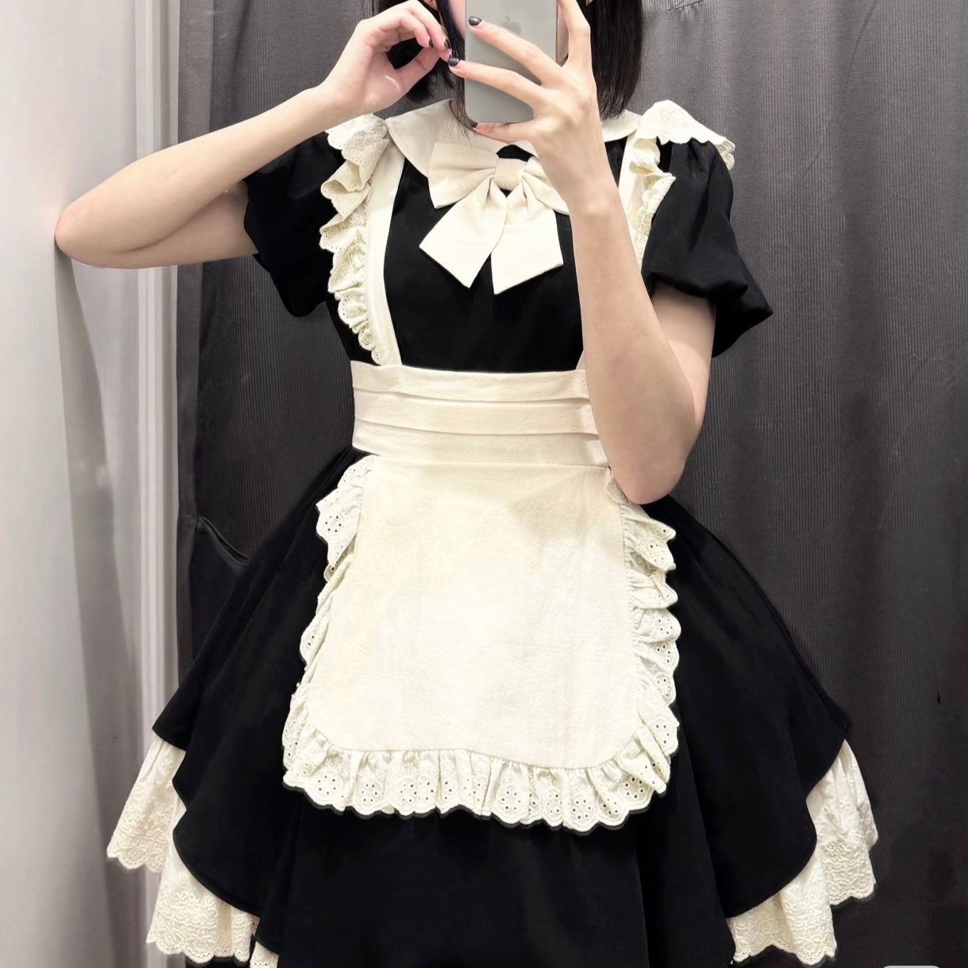 Black Cute Maid Dress - Femboy Fashion