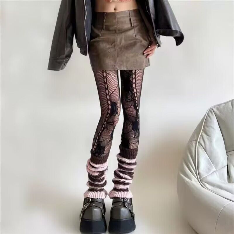 Femboy in Black French Lace Pantyhose - Femboy Fashion
