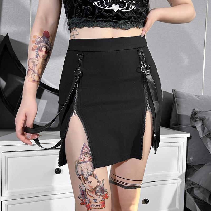 Goth Femboy Black Gothic Short Skirt - Femboy Fashion