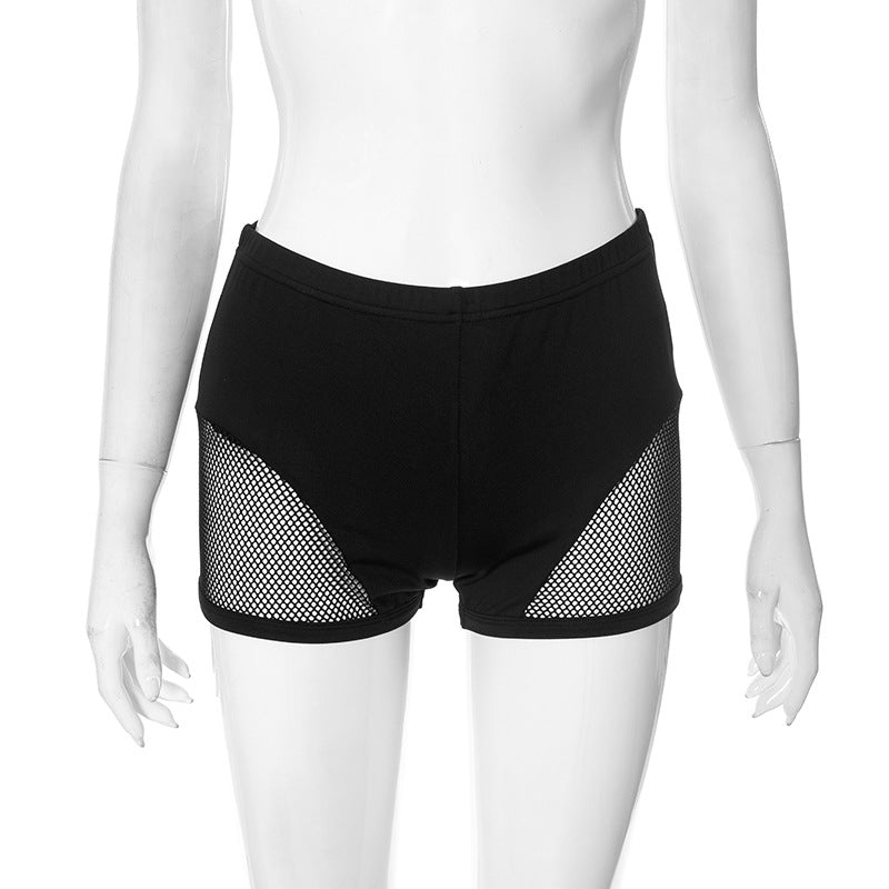 Black Mesh Short