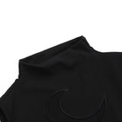 Black moon sleeveless crop top details