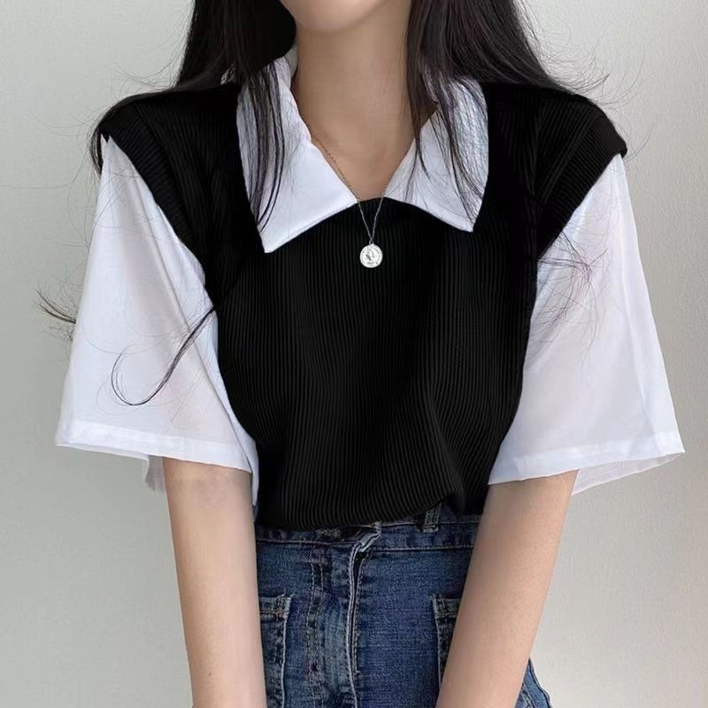 Femboy in Black Polo T-Shirts - Femboy Fashion