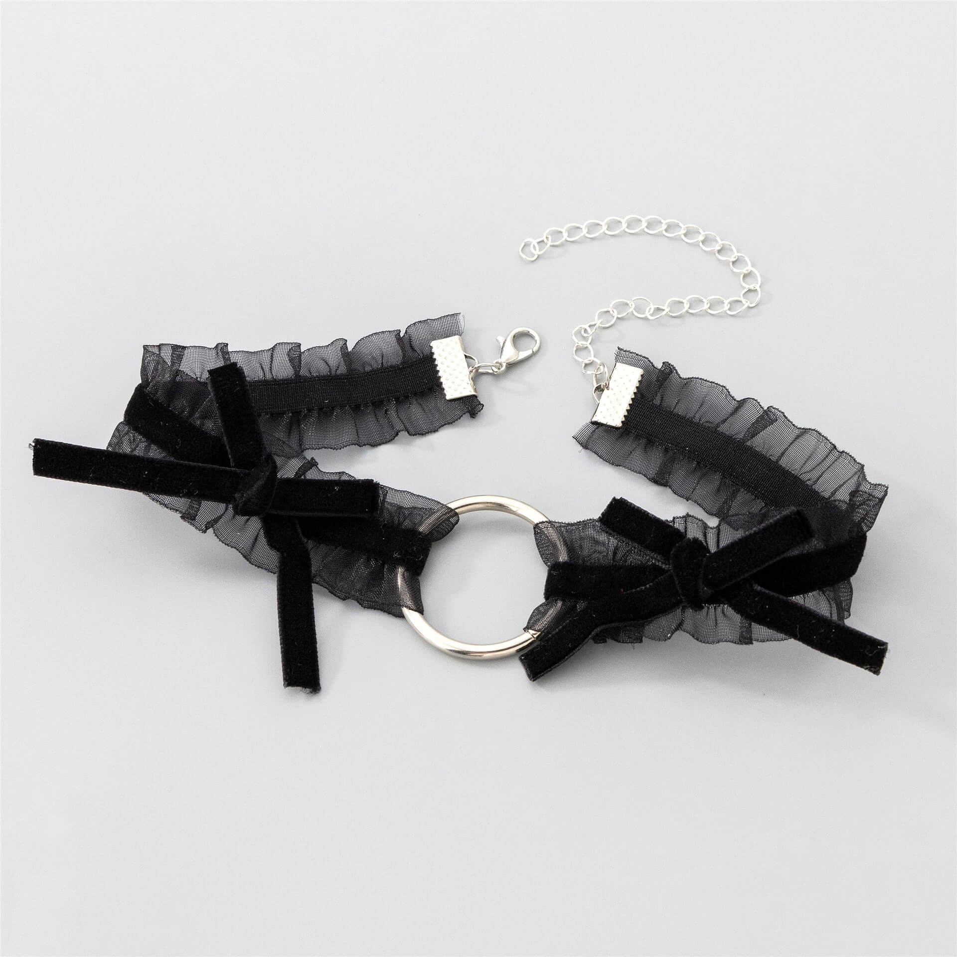 Black Velvet Bow Choker - Femboy Fashion