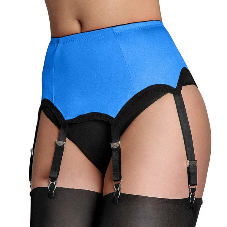 Blue 6 Strap Garter Belt - Femboy Fashion
