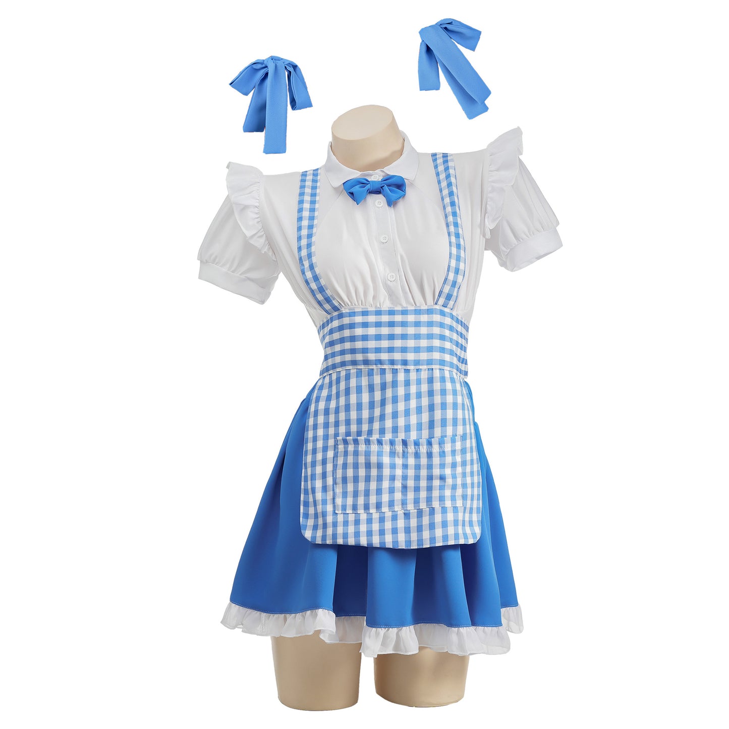 Blue And White Maid Dress Lingerie