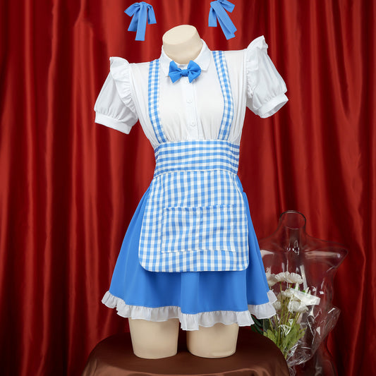 Blue And White Maid Dress Lingerie Set - Femboy Fashion