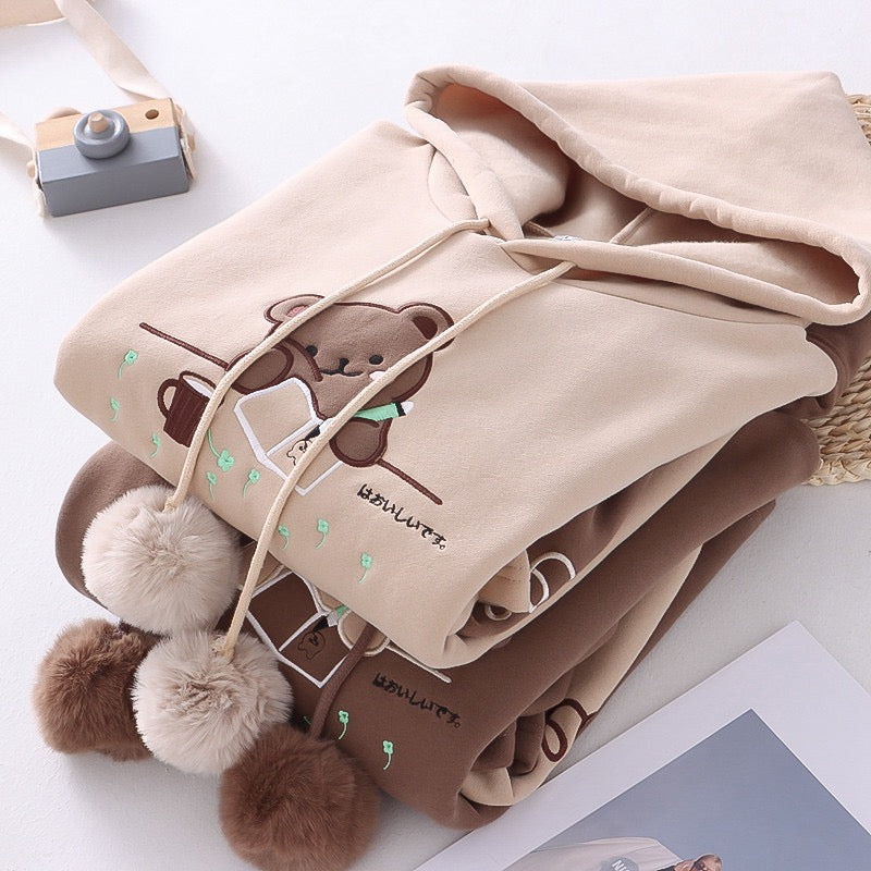 Cute Bear Hoodie - Femboy Fashion