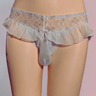 Blue Sweet Ruffle Pouch Panties