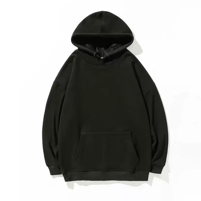 Black hoodie on a white background