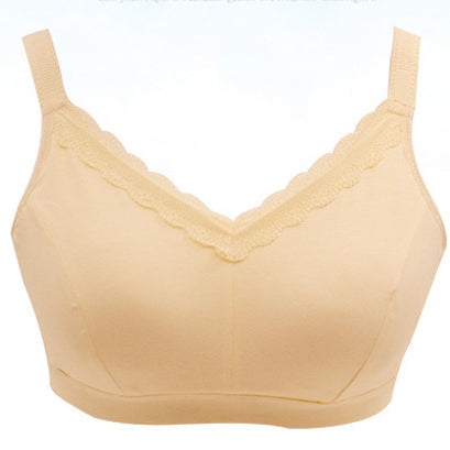 Beige Wireless Pocket Bra for Femboy - Femboy Fashion
