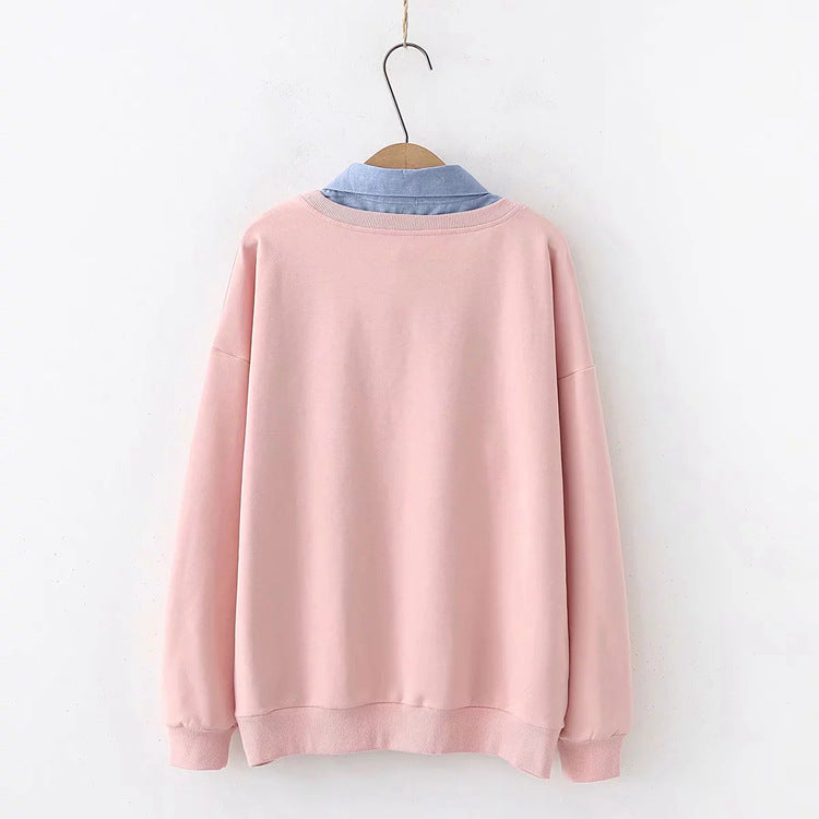 Pink Cute Coffee Printed Sweatshirts - Femboy Fashion