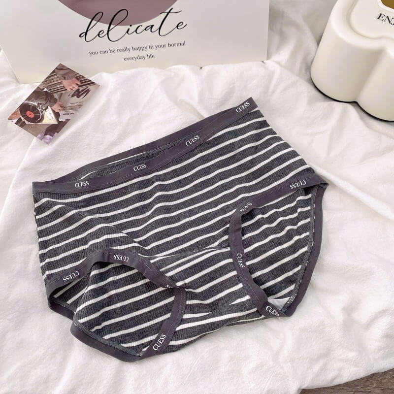 Cute fashion letter striped panties