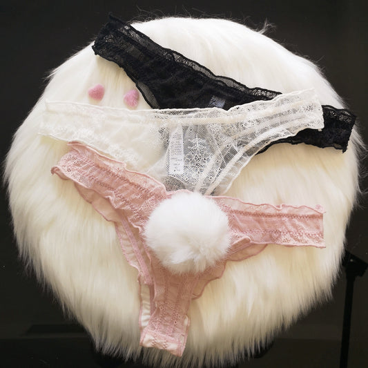 Lace Bunny Panties for Femboy - Femboy Fashion
