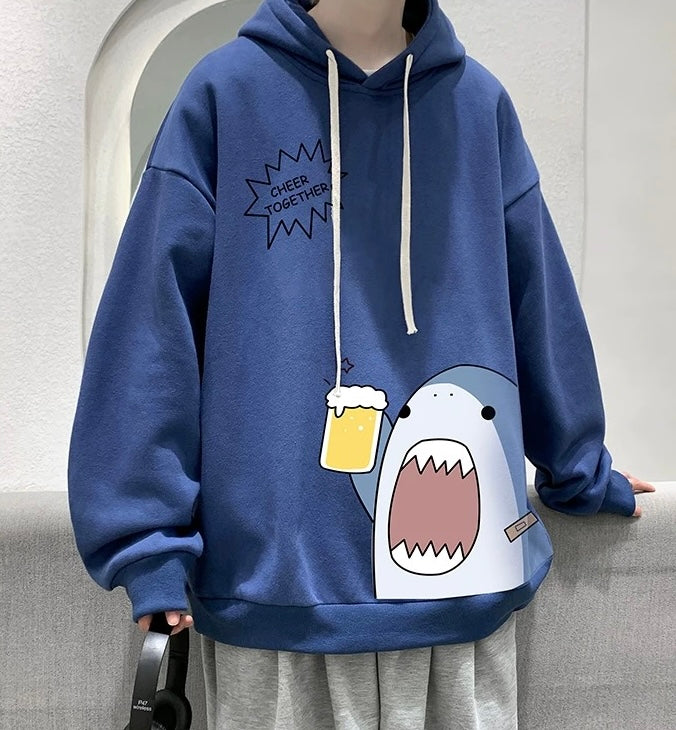 Cute Shark Hoodie - Femboy Fashion