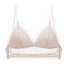 Cute wireless plunge backless bra for femboy