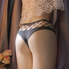 Dark Gray Cutout Cameltoe Panty Back - Femboy Fashion