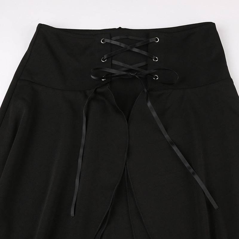 Gothic Black Long Skirts - Femboy Fashion