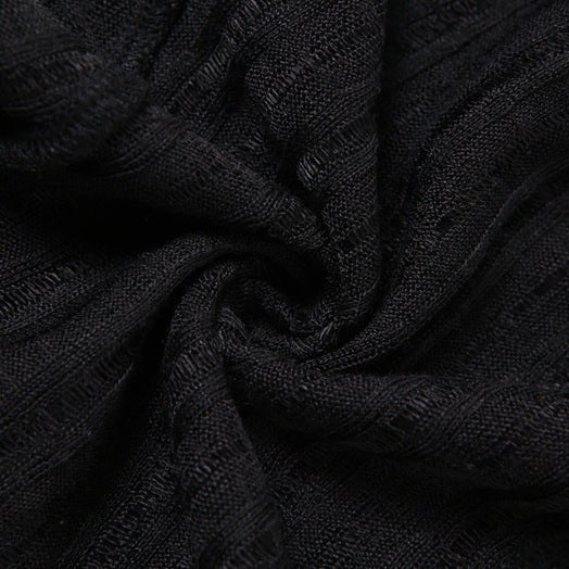 Dropped Shoulder Long Sleeve T-Shirt Detail - Femboy Fashion