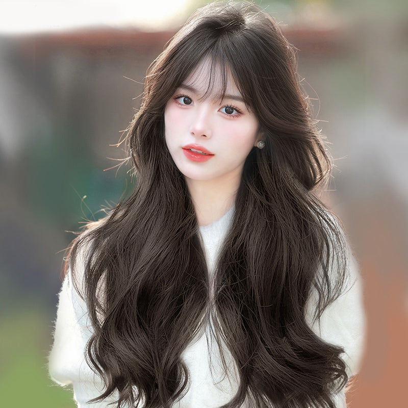 Femboy Body Wave Wig With Bangs - Femboy Fashion