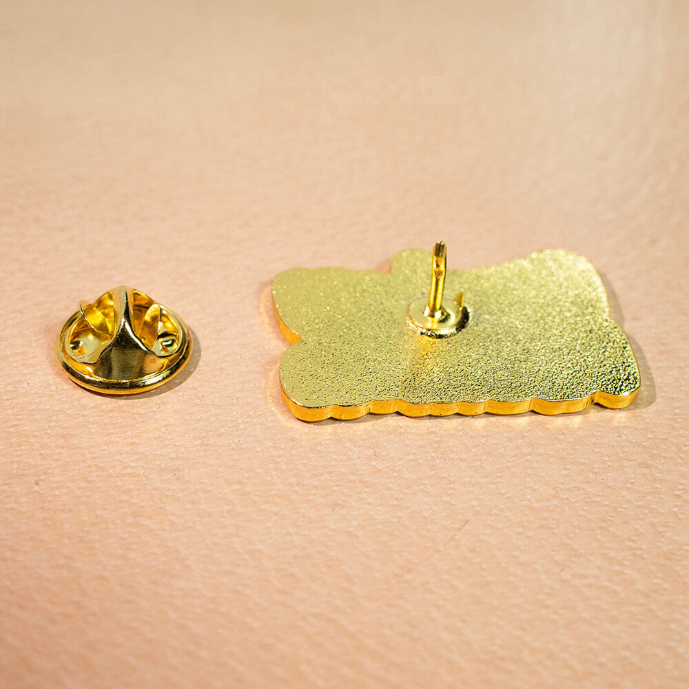 Femboy Fashion Enamel Pin Back Detail