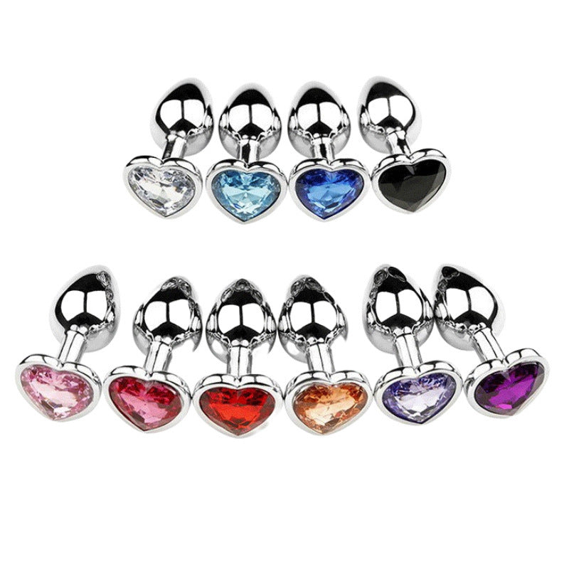 Femboy heart jewel butt plugs