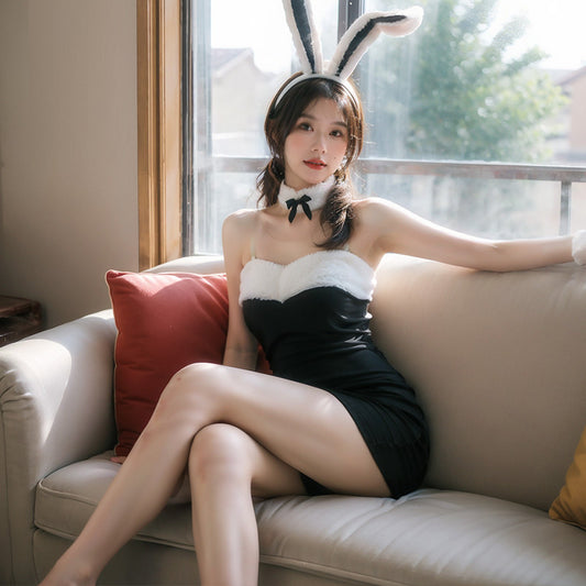 Black Bunny Lingerie - Femboy Fashion
