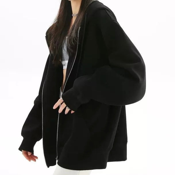 Classic Femboy Black Oversize Hoodie - Femboy Fashion
