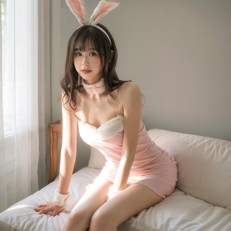 Pink Bunny Lingerie - Femboy Fashion