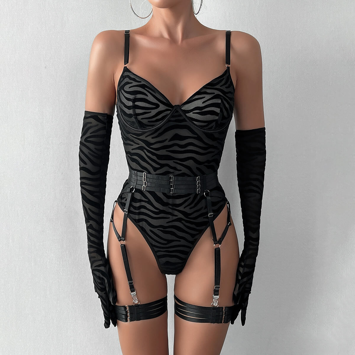 Femboy Sexy Bodysuit Lingerie With Gloves Set Femboy Fashion Femboy Sexy Bodysuit Lingerie With Gloves Set Femboy Fashion
