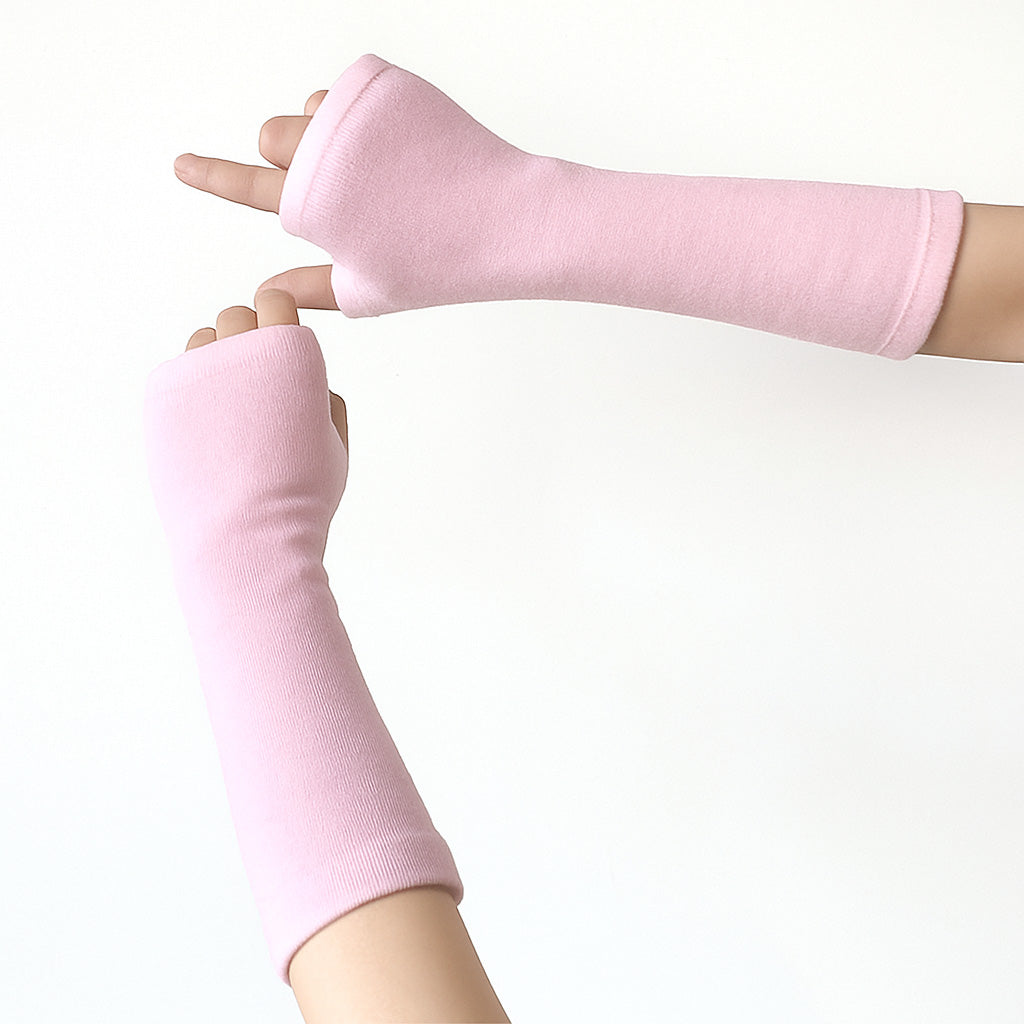 Femboy pink arm warmers