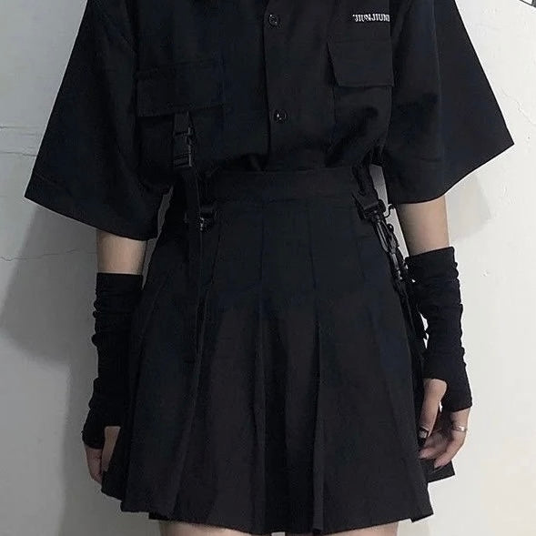 Femboy in black arm warmers