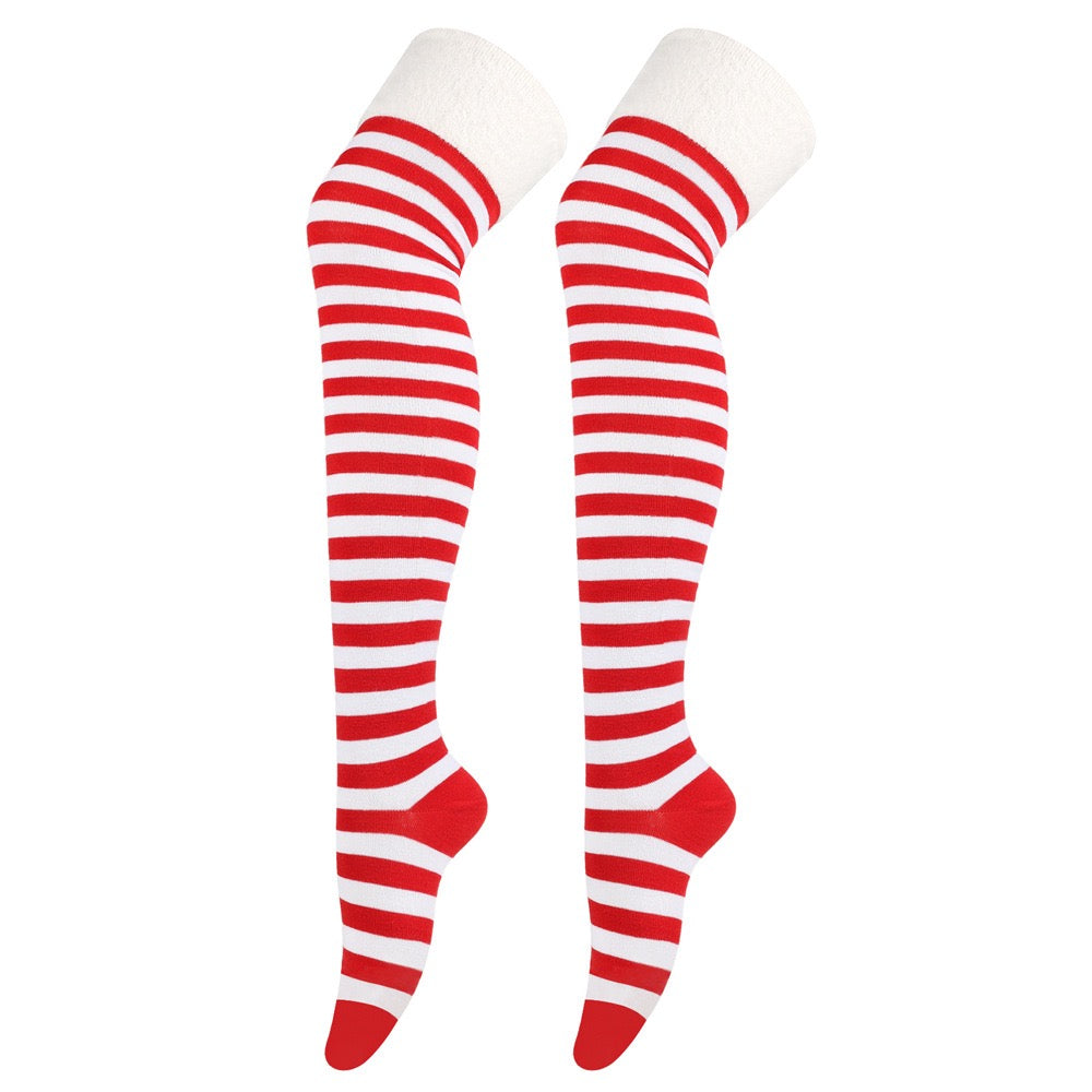 Femboy wear femboy christmas thigh high socks for femboy