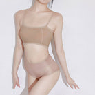 Femboy wear khaki sexy oil glossy lingerie set
