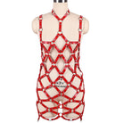 Femboy wear leather harness dress for femboy