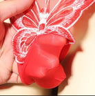 Femboy wear sexy butterfly pouch panty thong detail