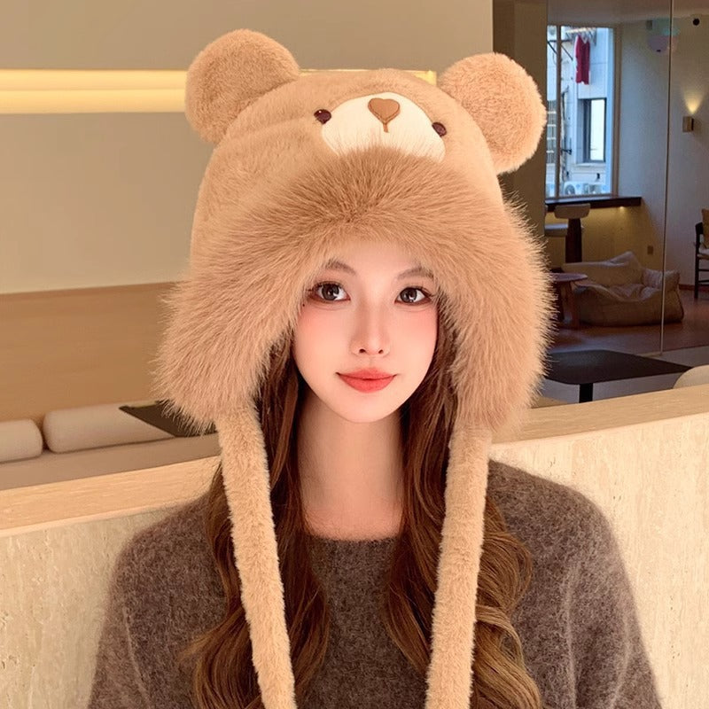 Femboy wear sexy cute furry bear hat for femboy