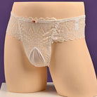 Femboy wear sweet low rise back lace pouch panties