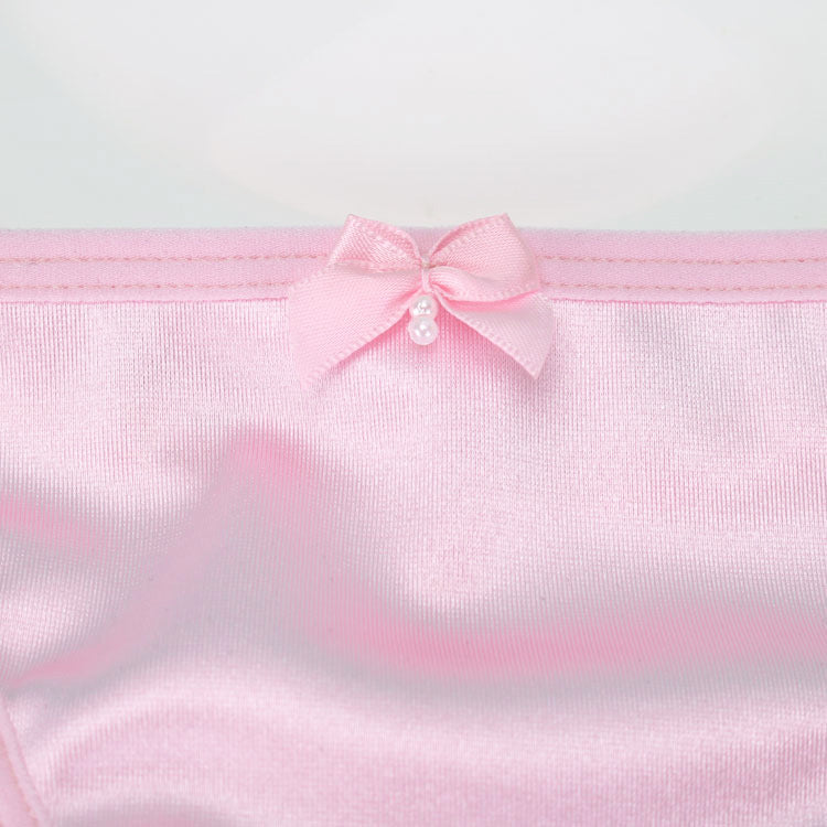 Pink G String Thong Panty With Bowknot Detail - Femboy Fashion