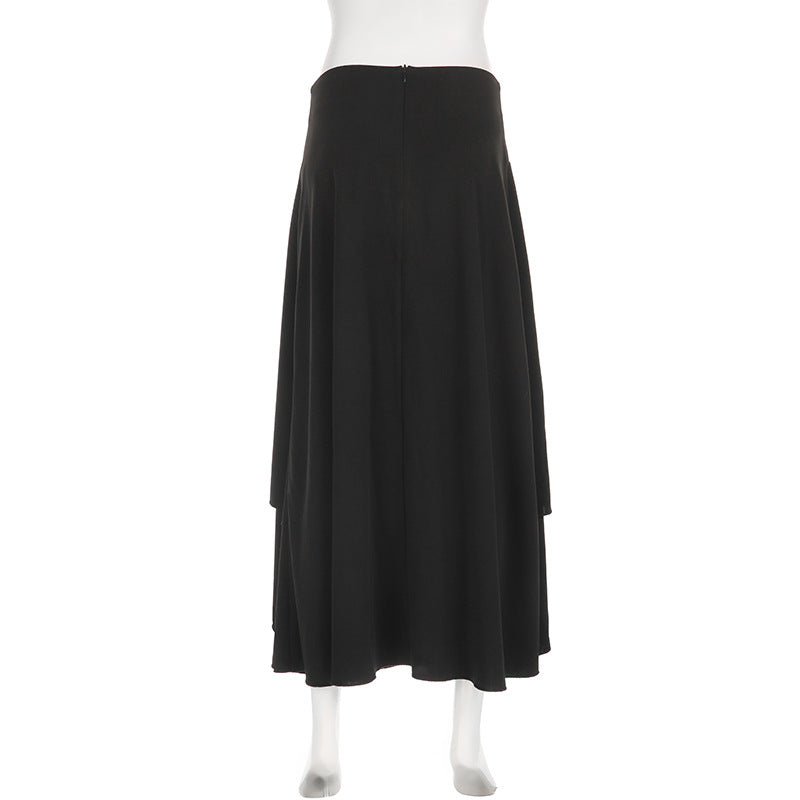 Gothic Black Long Skirts - Femboy Fashion