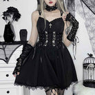 Gothic Femboy in Gothic Black Sundress - Femboy Fashion