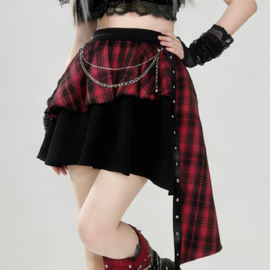 Femboy's Gray Cake Short Skirt - Femboy Fashion