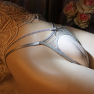 Sexy Gray Camel Toe Thong Panty Side - Femboy Fashion