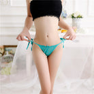 Sexy Floral Lace Side Tie Thong - Femboy Fashion